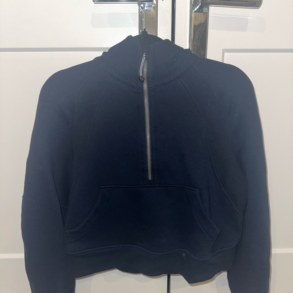 Lululemon Navy Half-Zip Pullover Scuba Sweater Sized XS-S